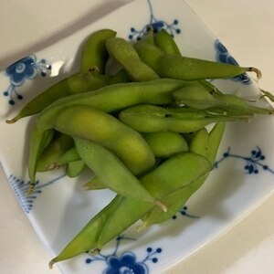 美味しい塩で枝豆